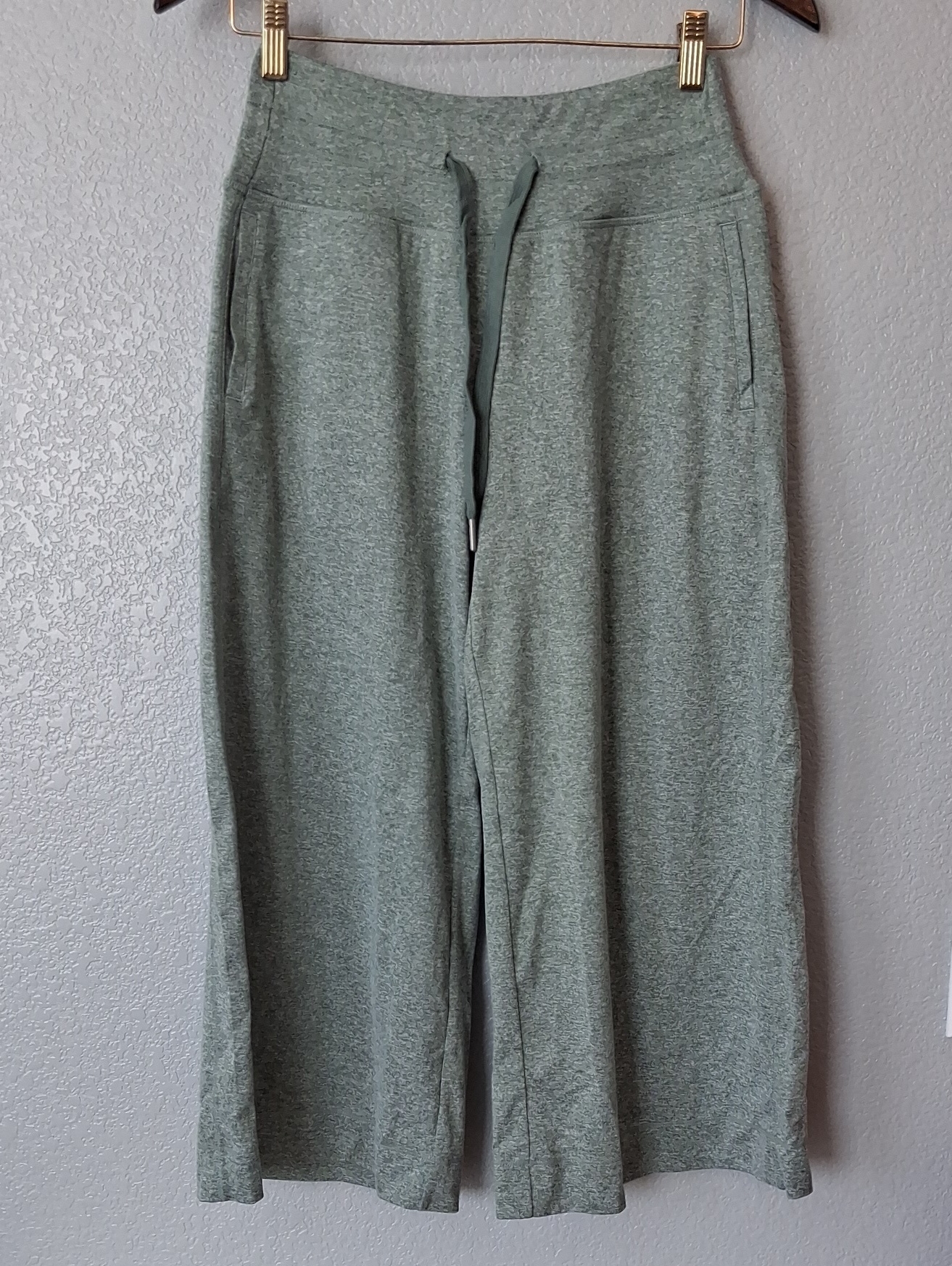 Halara Heather Sage Wide-Leg Lounge Pants